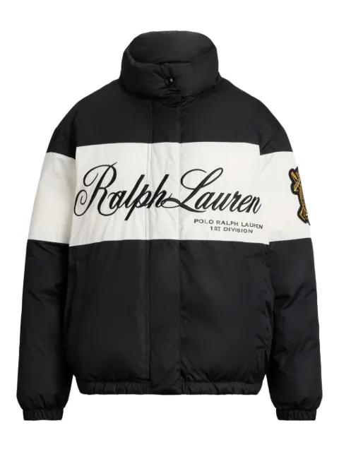 script-logo panelled jacket by POLO RALPH LAUREN