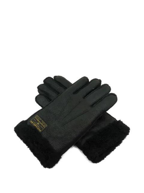 shearling-trim gloves by POLO RALPH LAUREN