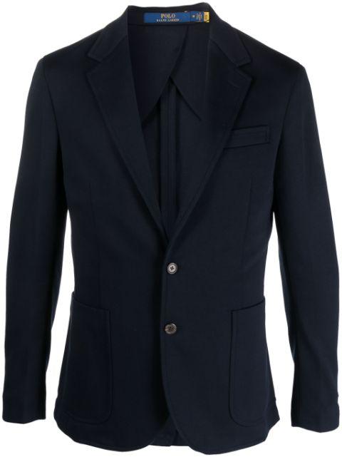 single-breast notch-lapel blazer by POLO RALPH LAUREN
