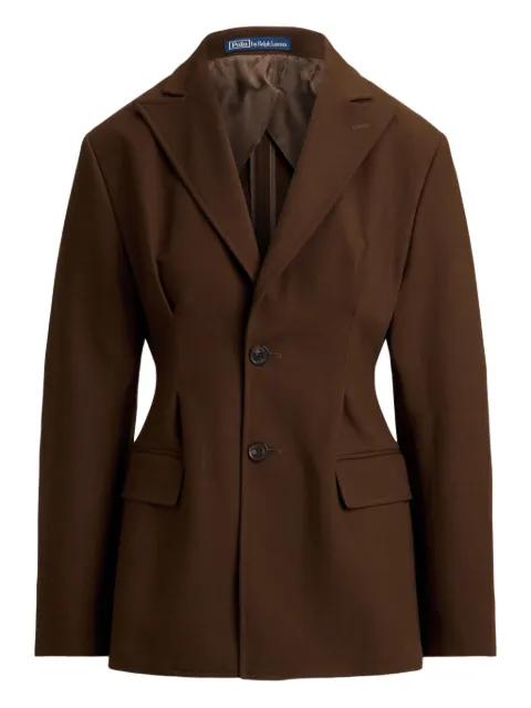 single-breasted cotton-wool twill blazer by POLO RALPH LAUREN