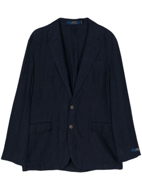 single-breasted linen blazer by POLO RALPH LAUREN