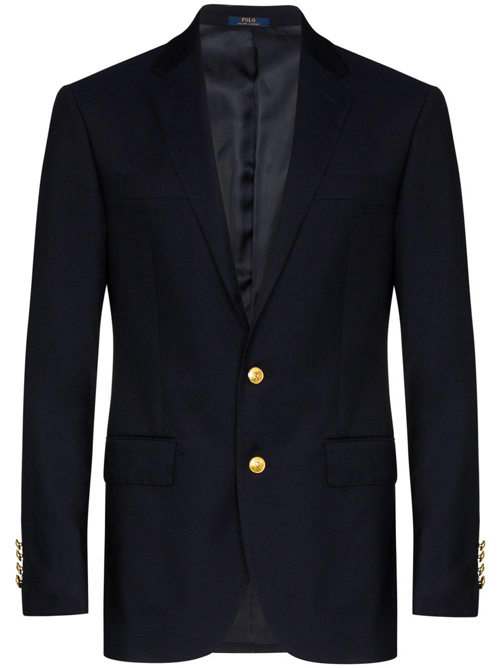 single-breasted twill blazer by POLO RALPH LAUREN