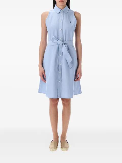 sleeveless belted shirt dress by POLO RALPH LAUREN