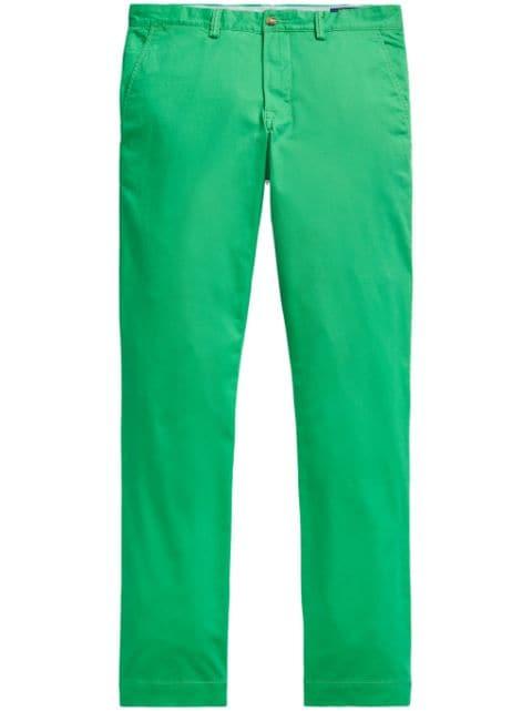 slim-cut cotton twill trousers by POLO RALPH LAUREN