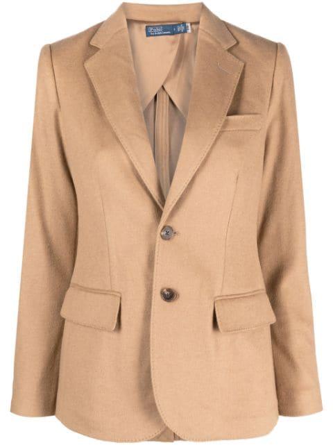slim-cut single-breasted blazer by POLO RALPH LAUREN