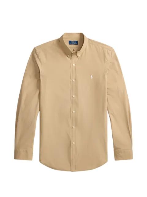 slim fit stretch-poplin shirt by POLO RALPH LAUREN