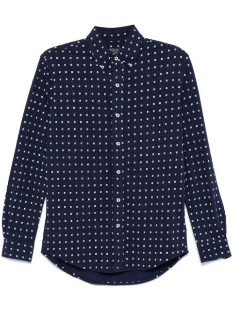 square-print shirt by POLO RALPH LAUREN