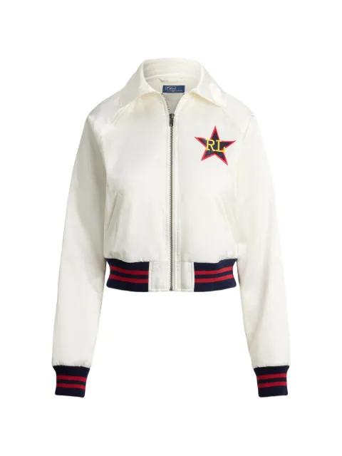 star-embroidered bomber jacket by POLO RALPH LAUREN