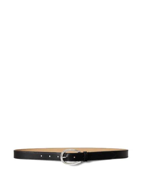 stirrup-buckle leather belt by POLO RALPH LAUREN