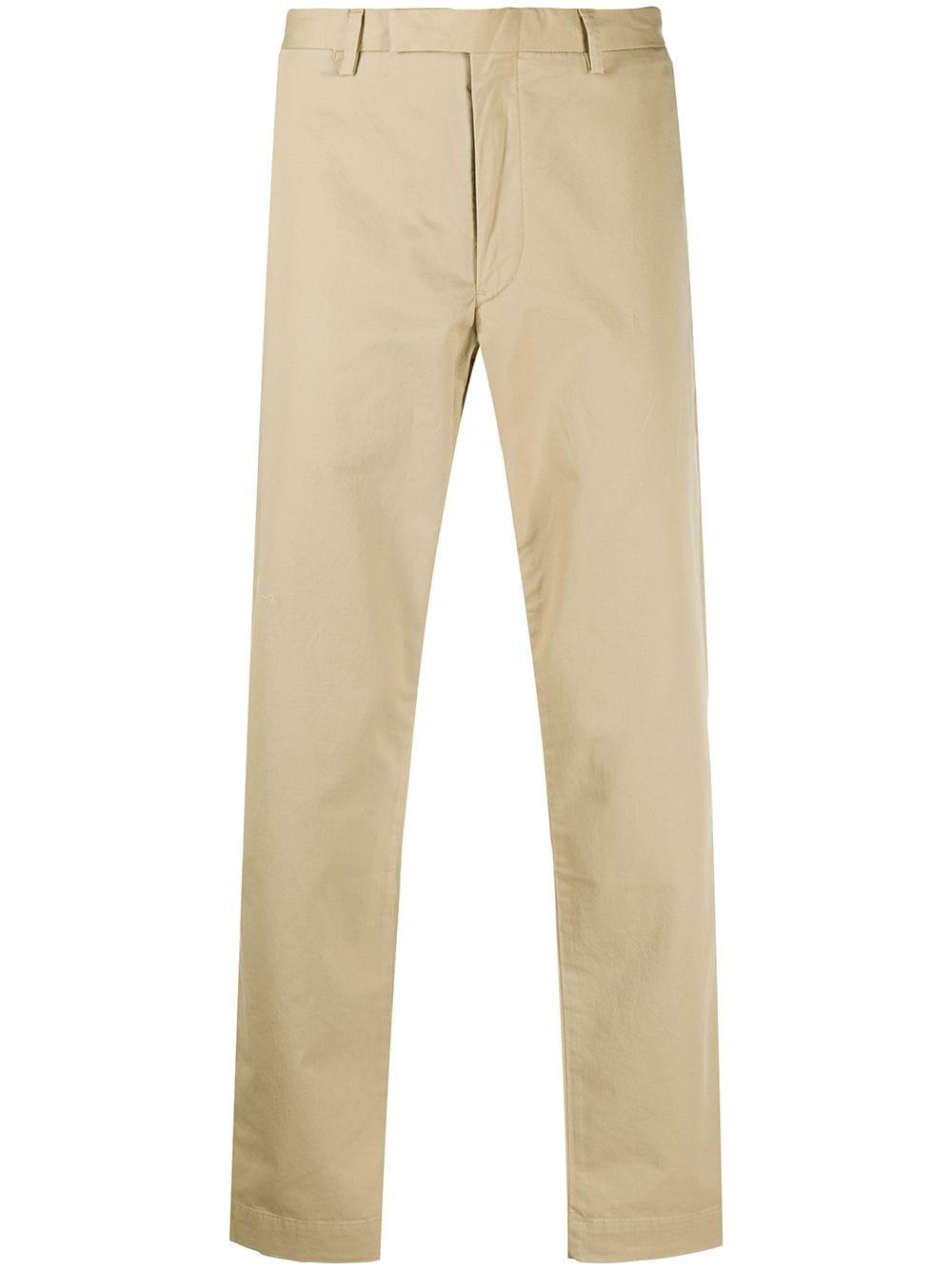 straight-leg mid-rise chinos by POLO RALPH LAUREN