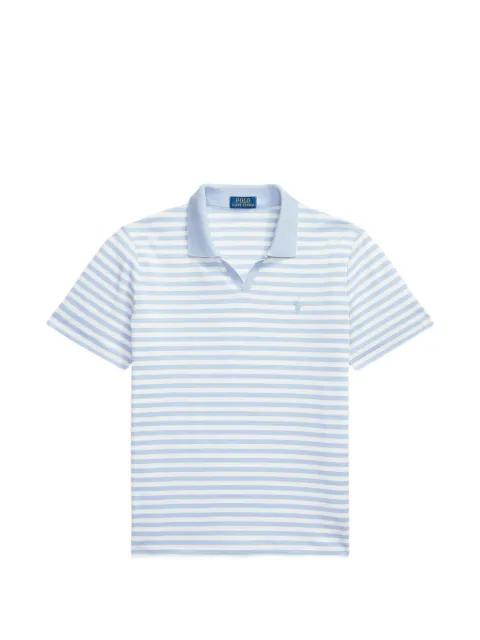 striped V-neck polo shirt by POLO RALPH LAUREN