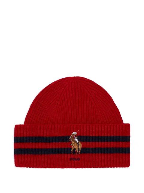 striped beanie hat by POLO RALPH LAUREN