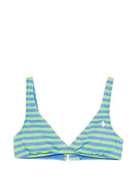 striped bikini top by POLO RALPH LAUREN