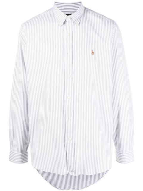 striped button-down shirt by POLO RALPH LAUREN