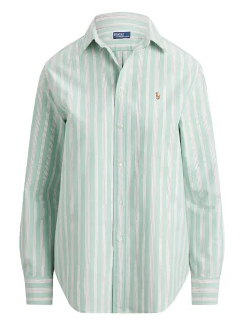 striped button-front shirt by POLO RALPH LAUREN