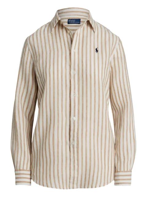 striped button-up shirt by POLO RALPH LAUREN