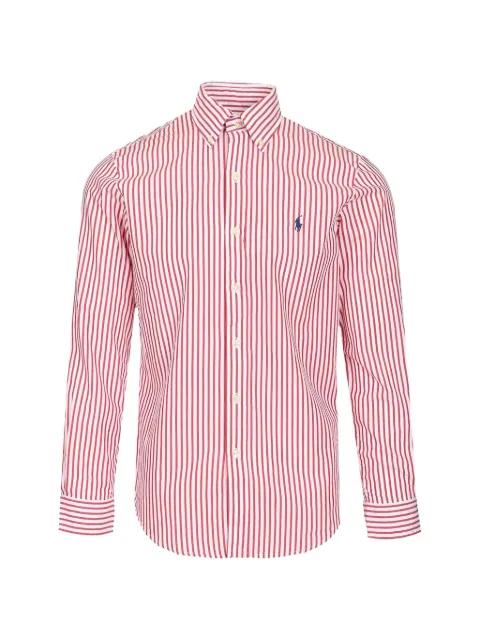 striped custom-fit cotton shirt by POLO RALPH LAUREN