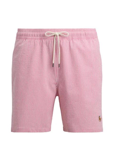 striped-detail drawstring swim shorts by POLO RALPH LAUREN