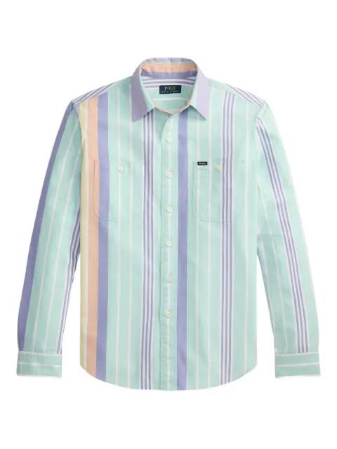 striped-detail shirt by POLO RALPH LAUREN
