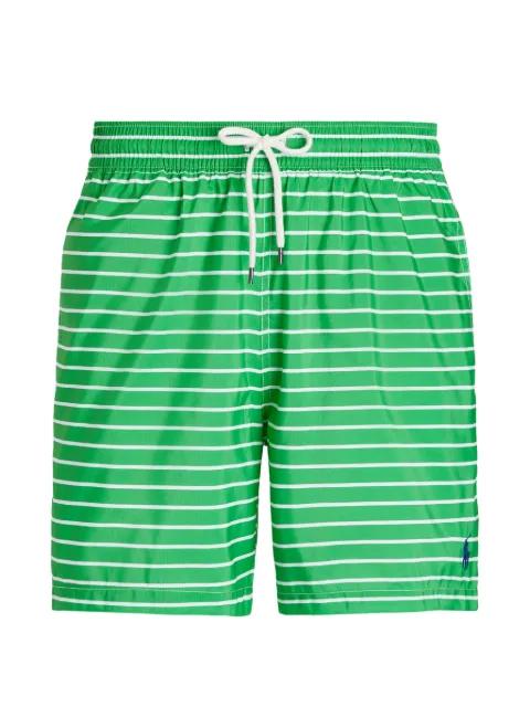 striped drawstring-waist swim shorts by POLO RALPH LAUREN