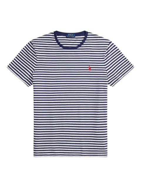 striped embroidered jersey T-shirt by POLO RALPH LAUREN