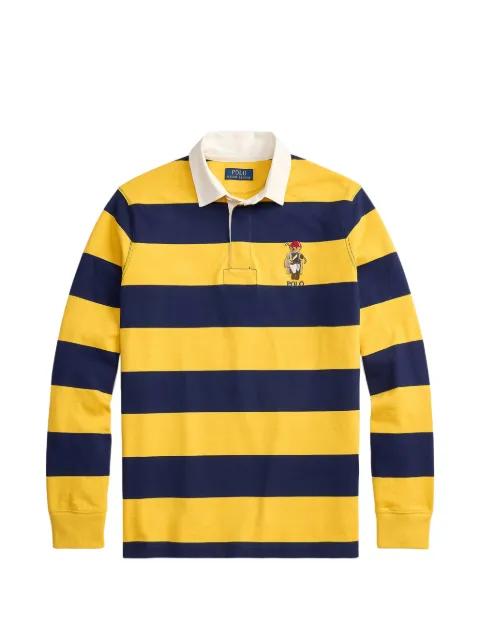 striped embroidered polo shirt by POLO RALPH LAUREN
