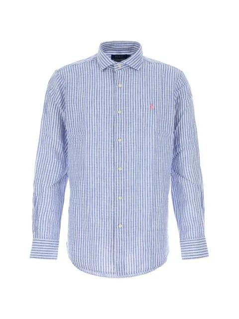 striped embroidered shirt by POLO RALPH LAUREN