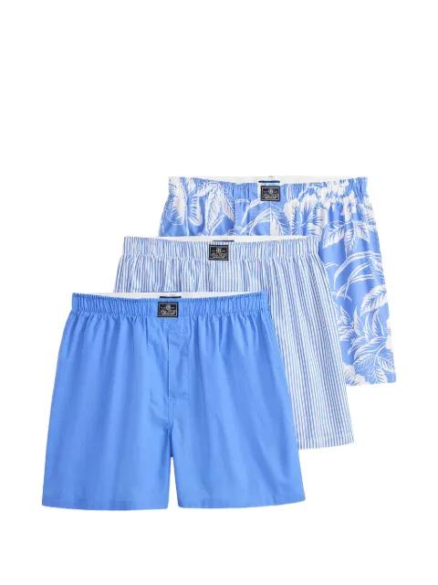 striped floral boxers (set of three) by POLO RALPH LAUREN