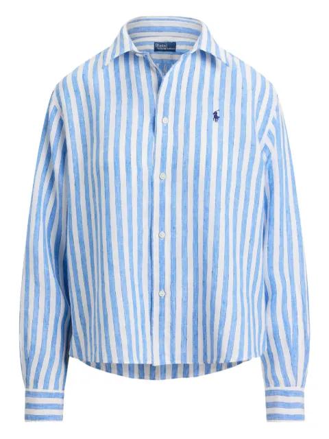 striped linen shirt by POLO RALPH LAUREN