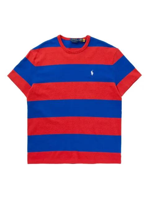 striped logo T-shirt by POLO RALPH LAUREN