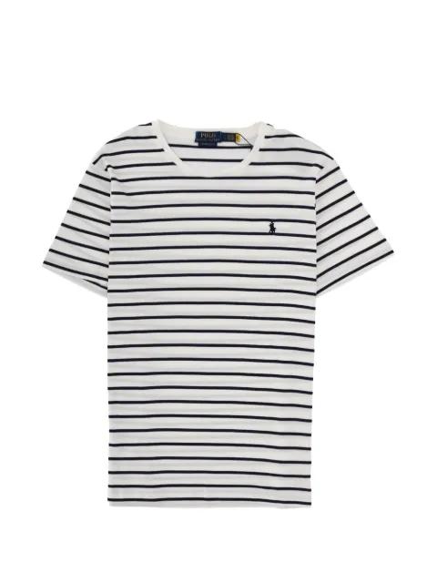 striped logo T-shirt by POLO RALPH LAUREN