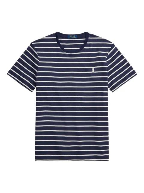 striped logo T-shirt by POLO RALPH LAUREN