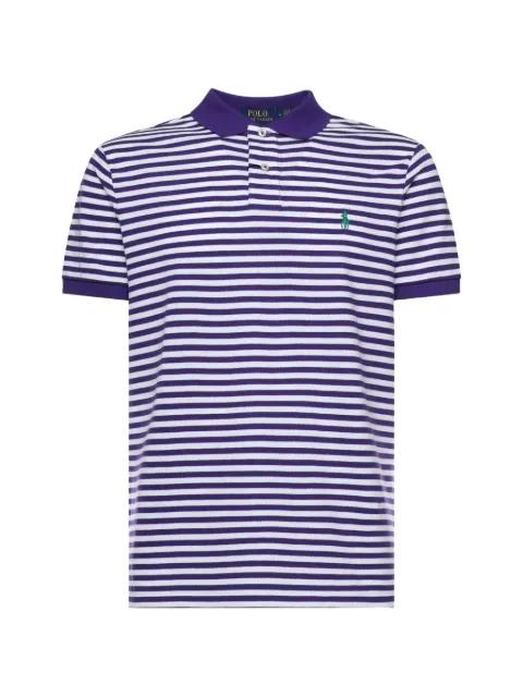 striped logo polo shirt by POLO RALPH LAUREN