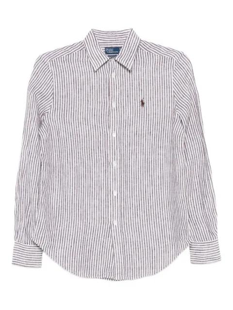 striped logo top by POLO RALPH LAUREN