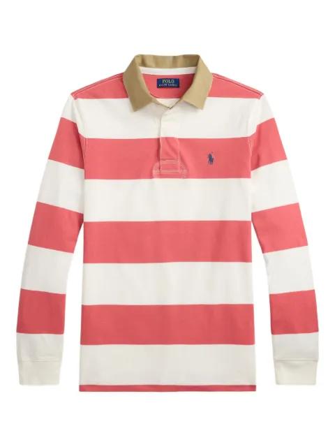 striped long-sleeve rugby polo shirt by POLO RALPH LAUREN