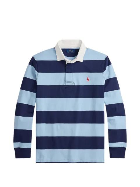 striped long-sleeve rugby shirt by POLO RALPH LAUREN