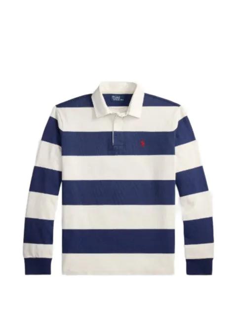 striped long-sleeve rugby shirt by POLO RALPH LAUREN