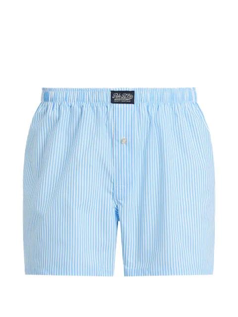 striped-pattern logo-patch boxer by POLO RALPH LAUREN