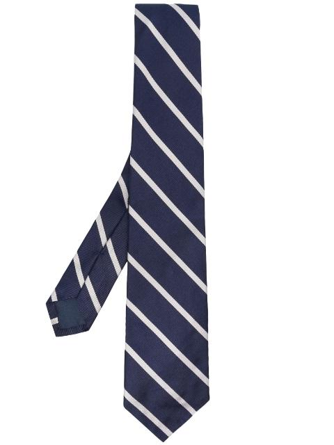 striped repp silk tie by POLO RALPH LAUREN