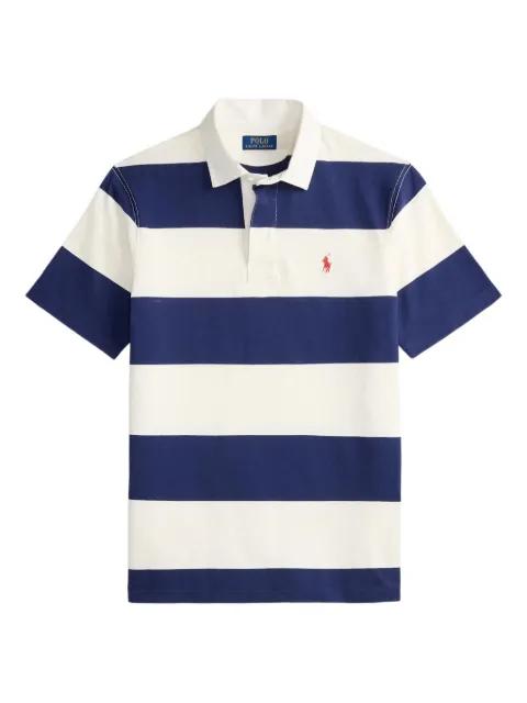 striped short-sleeve polo shirt by POLO RALPH LAUREN
