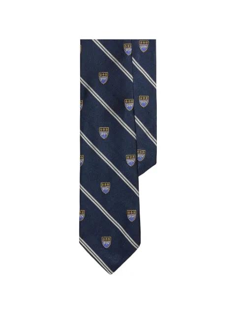 striped silk club tie by POLO RALPH LAUREN