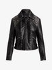 stud-embellished leather jacket by POLO RALPH LAUREN