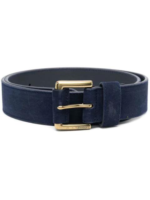 suede buckle belt by POLO RALPH LAUREN
