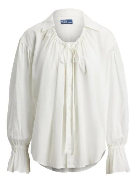 tie-fastening long-sleeve shirt by POLO RALPH LAUREN