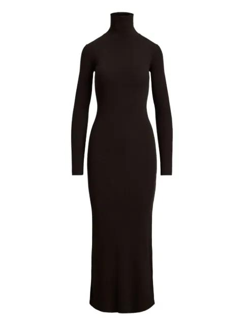 turtleneck ribbed midi dress by POLO RALPH LAUREN