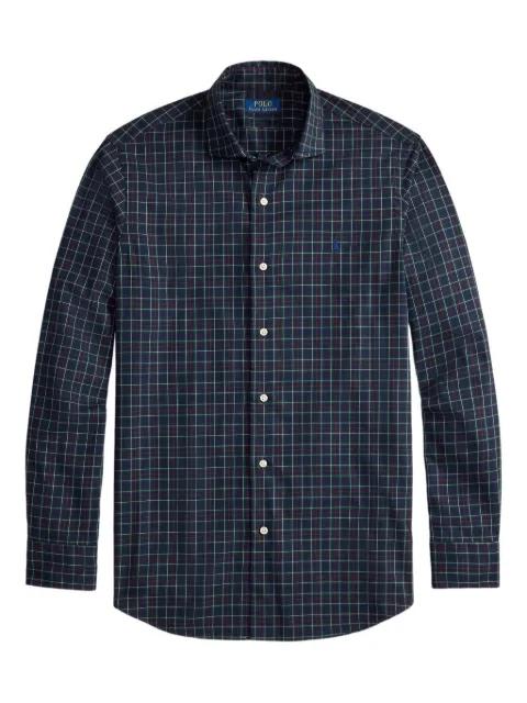 twill checked long-sleeve shirt by POLO RALPH LAUREN