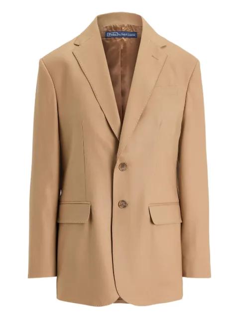 two-button wool-blend blazer by POLO RALPH LAUREN