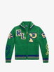 varsity-inspired wool full-zip jumper by POLO RALPH LAUREN