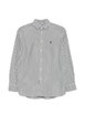 vertical-stripe logo-embroidered shirt by POLO RALPH LAUREN