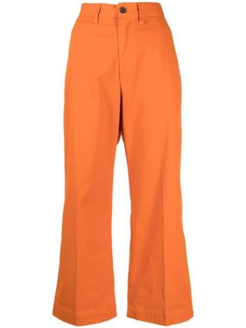 wide-leg cropped chinos by POLO RALPH LAUREN